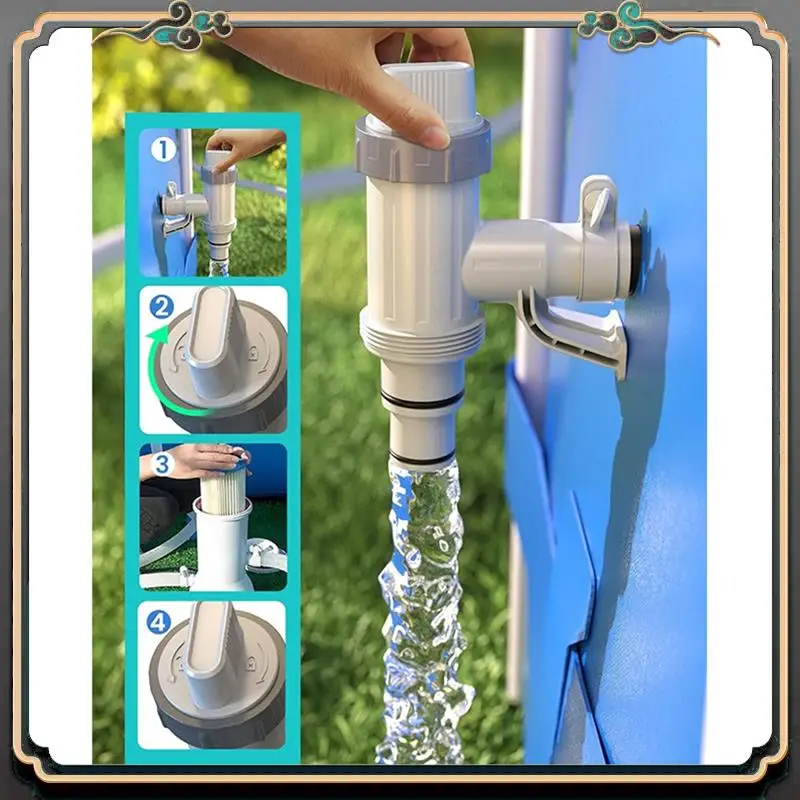 

Premium Pool Hose Adapter, Pool Hose Holder And Plunger Valve, Pool Replacement Parts For Above Ground Pools