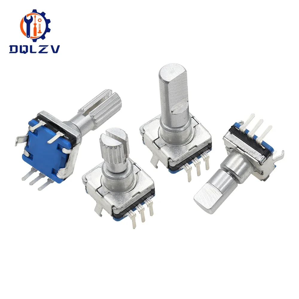 EC11 Reset Encoder Switch With Push Button Switch Turn Left or Right Self Reset Rotary Encoder 5Pin DIP Type 15/20mm Half Plum