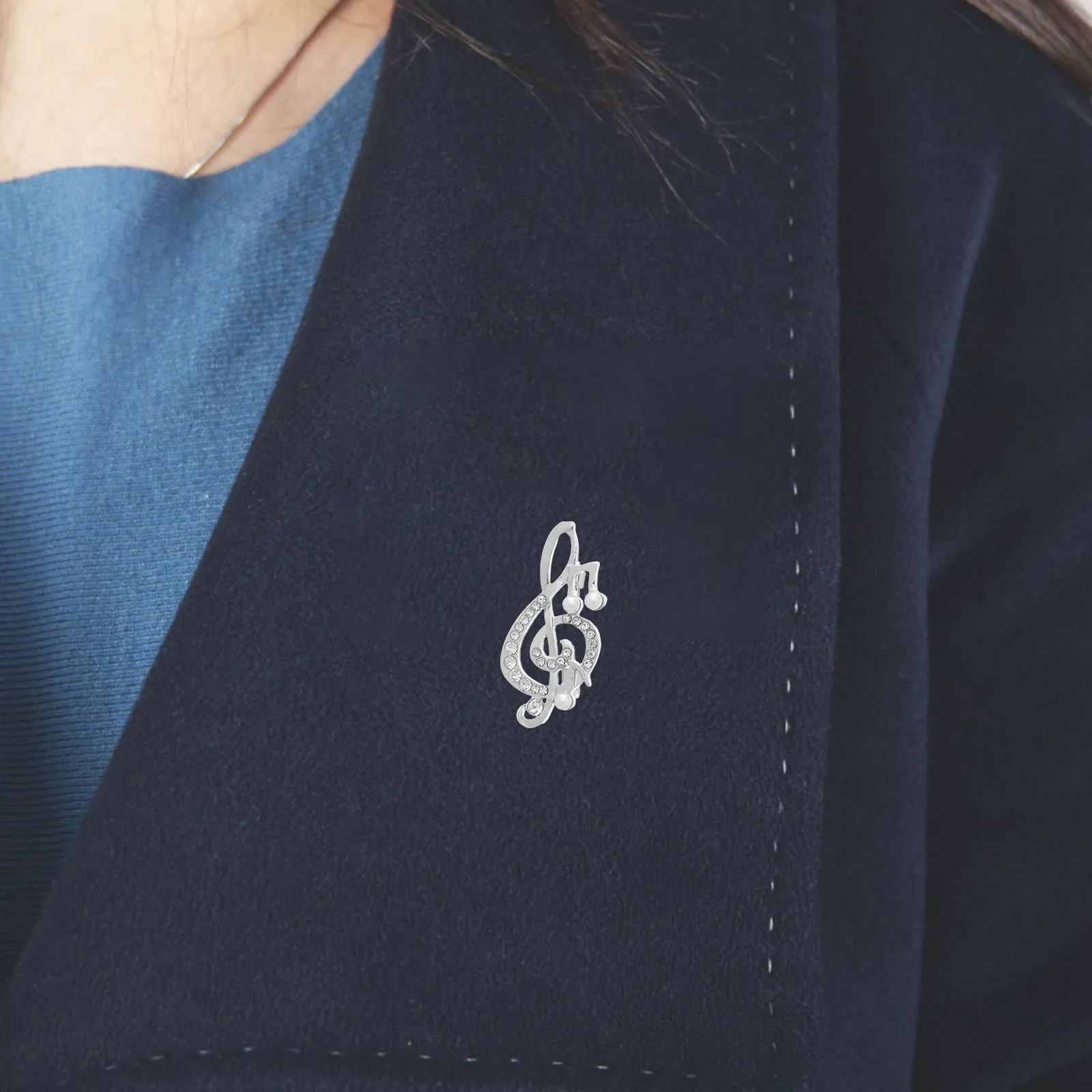 

Musical Note Women Coat Sweater Coat Pin Pearl Music Note Brooch Sweater Brooch Pin Fashion Elegant Jewelry Accessory