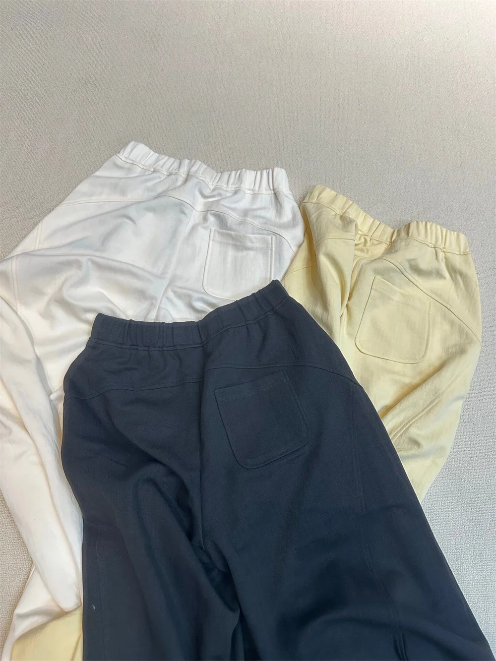 Women's High-End Fashion Elastic Pants and Waist Drape Curved Trousers