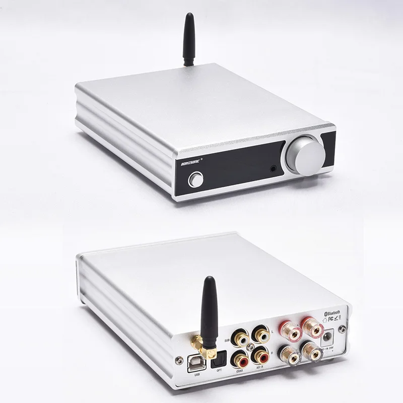 

2021 Brzhifi Hifi Stereo Bluetooth 5.0 Tda7498 Power Amplifier With Active Subwoofer Headphone Amp Usb/opt/coax Dac Decoder