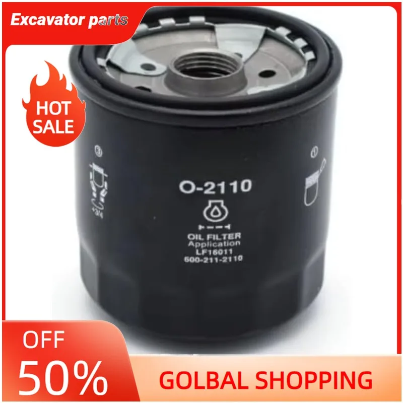 

For Komatsu Filter 600-211-2110 Oil Filter For YC60 B3.3 4D95 PC60-7 Excavator