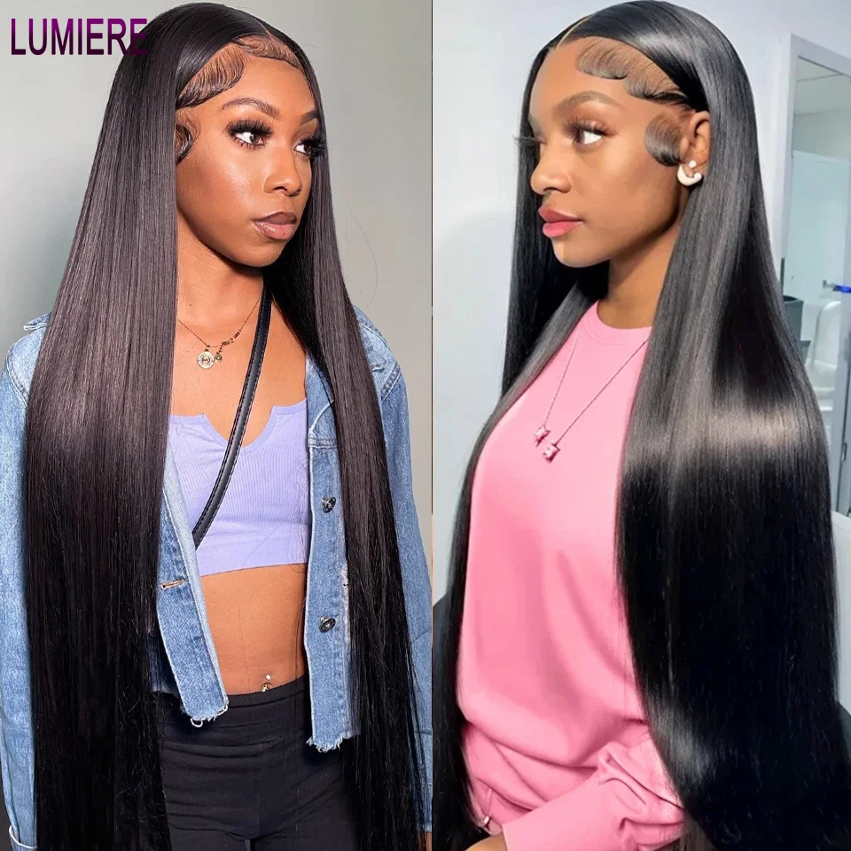 

Lumiere 30 Inch 13x4 Straight Lace Front Wigs Human Hair Ready To Go 4x4 Lace Closure Wig Glueless HD Lace Frontal Wigs