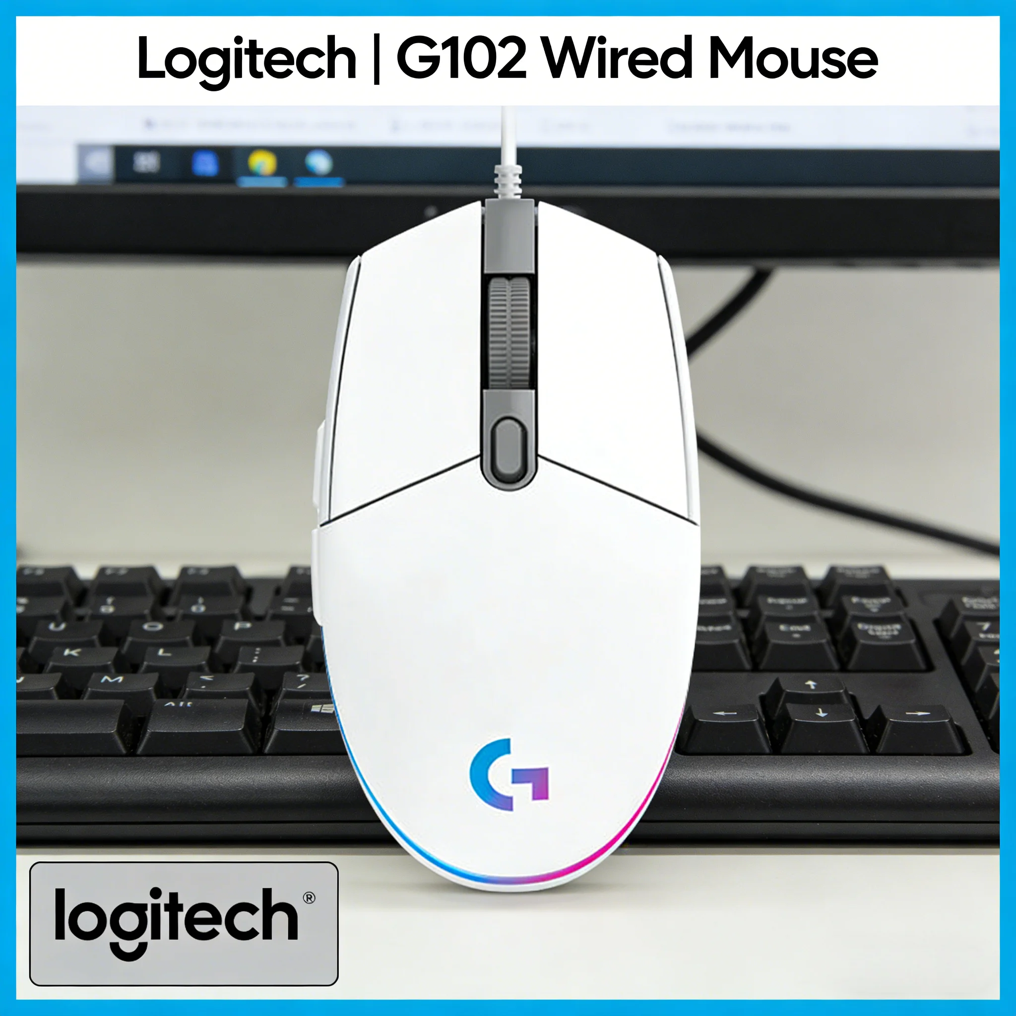 

Logitech G102 Lightweight Gaming Mouse RGB LIGHTSYNC Flow Lighting Effect