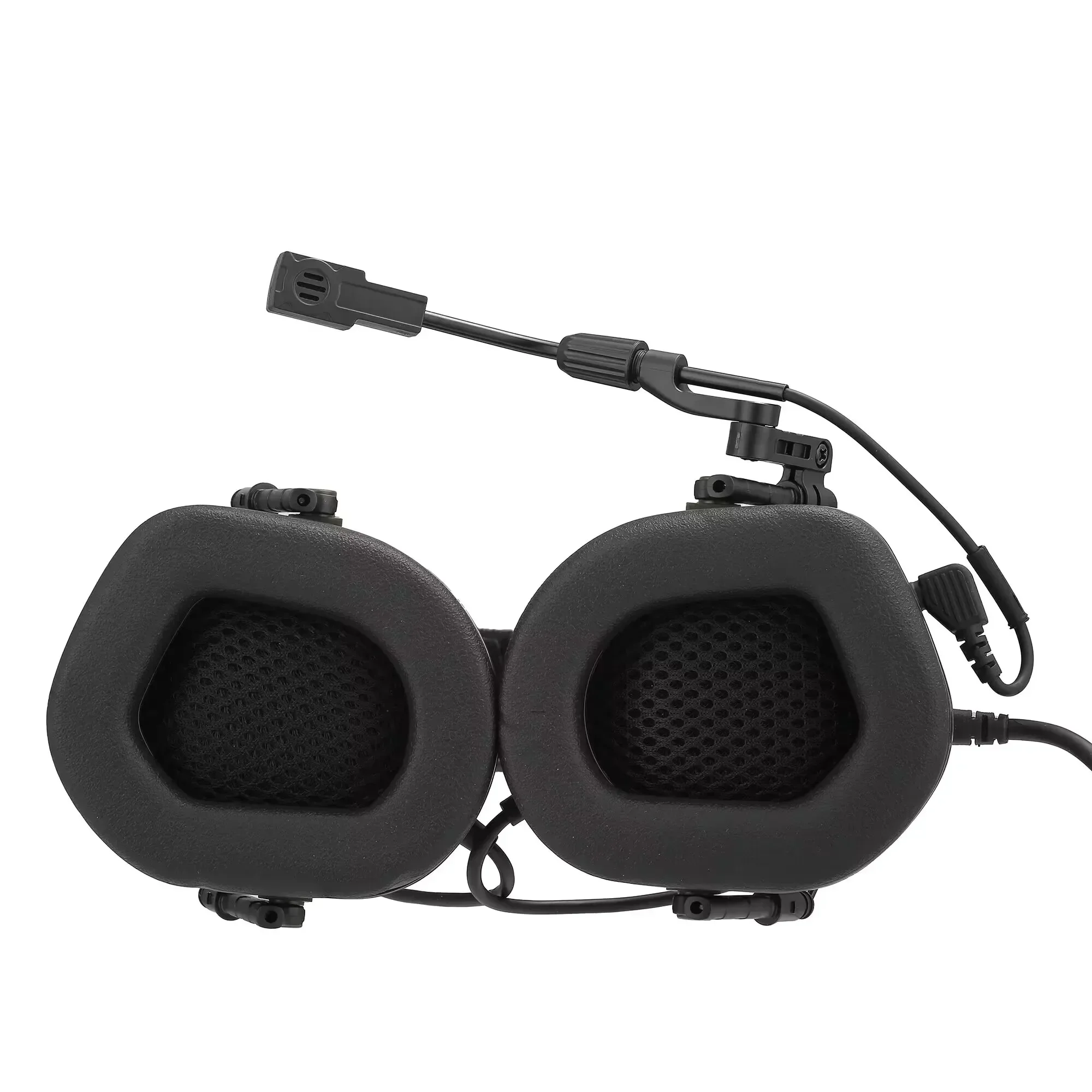 Upgrade Airsoft Tactical Headset Foldable Earmuff Microphone Military Headphone Shooting Hunting Ear Protection Earphones