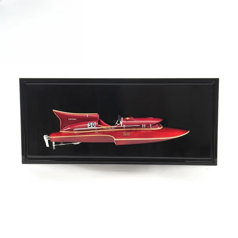 

Seaplane bust speedboat model, wooden handicrafts, home office decoration gifts
