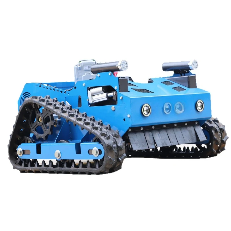

Crawler lawn mower, farmland orchard barren grass lawn multi-functional grass crusher