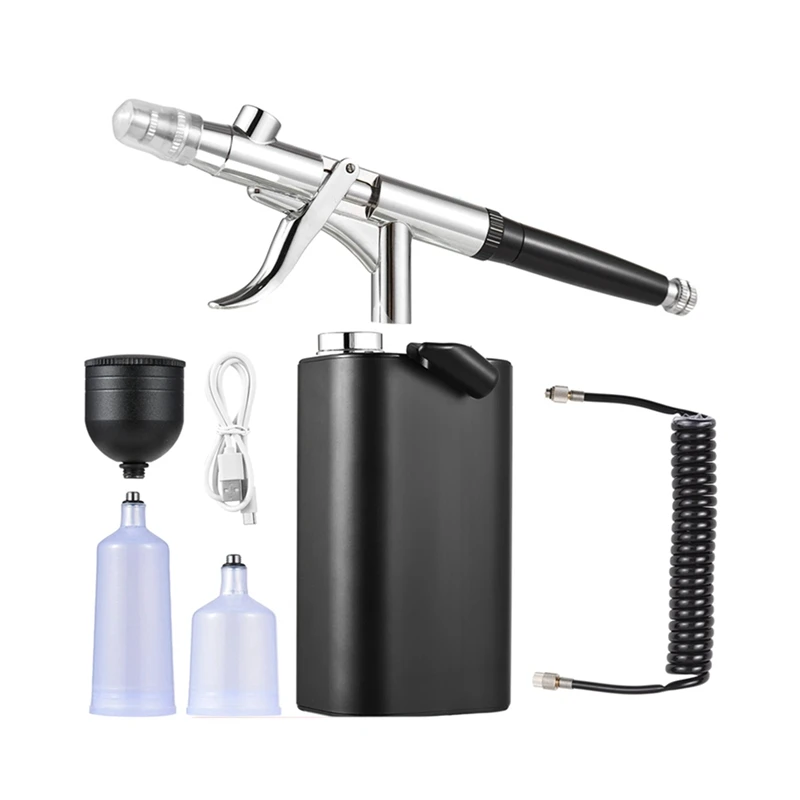 

40PSI High Pressure Airbrush Kit Cordless Handheld Air Brushes With 0.3Mm Tip With Compressor For Painting/Tattoo Easy Install