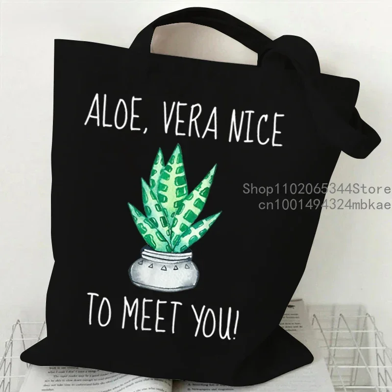 Life Is Better in The Garden Print Shoulder Bag Women Men Plant Shopping Bags Teen Cartoon Floral Canvas Tote Bag Ladies Handbag