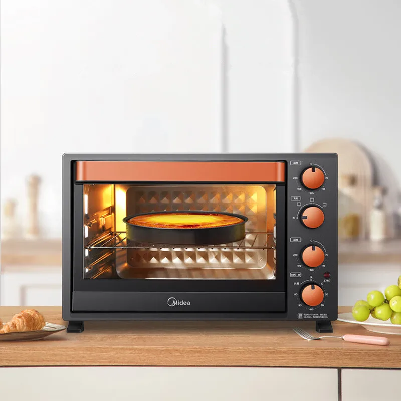 Midea Household Multifunctional Electric Oven 35 Liter Oven with Independent Temperature Control for Upper and Lower Tubes