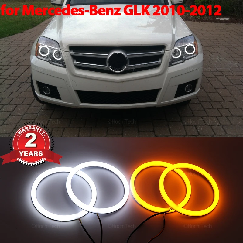 Cotton LED Angel Eyes Kit  Ring Headlight Lamp For MERCEDES BENZ GLK X204 280 300 320 350 2008-2012 Ultra Bright Refit light