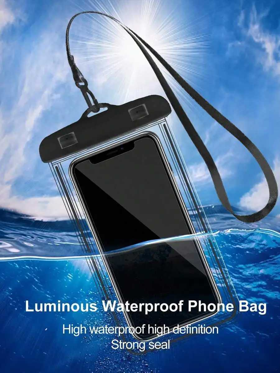 

Universal Waterproof Phone Pouch, Waterproof Phone Case, Compatible With IPhone 14/13/12/11 Pro Max/XS Plus, Compatible With Sam