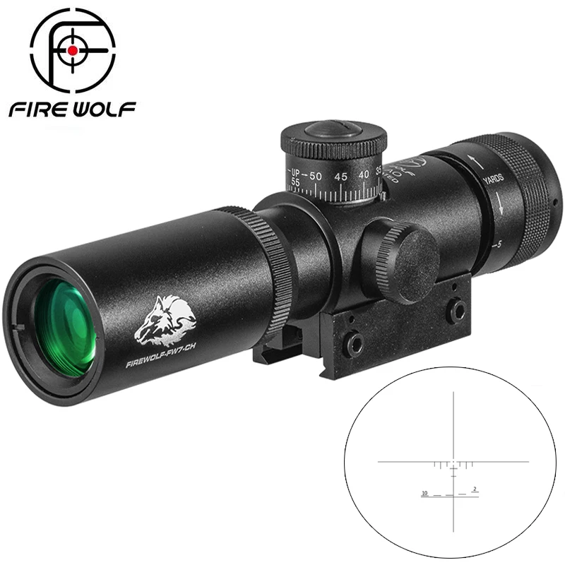 

Fire Wolf SS2 4x21 Hunting Air Rifle Tactical Scope Optical Scope Scope with Rails 11mm