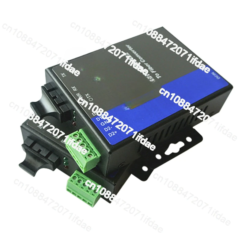 1 pair Industrial grade 2 Way RS485 Optical Fiber Converter 485 Optical Cat 485 Transceiver MODBUS to Optical Fiber