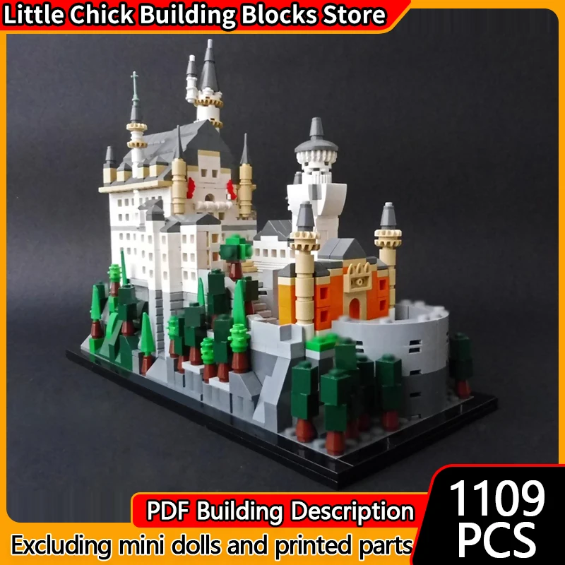 Ville rue vue modèle MOC briques de construction château Architecture Style technologie modulaire enfants cadeaux de vacances assembler jouet costume