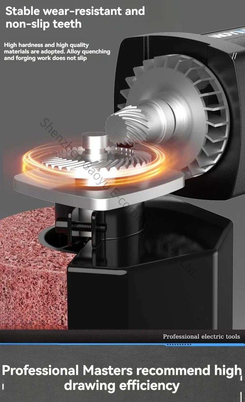 Electric Flat Polishing Wire Drawing Machine Industrial Speed Regulating Stainless Steel Mirror Metal Sander Small