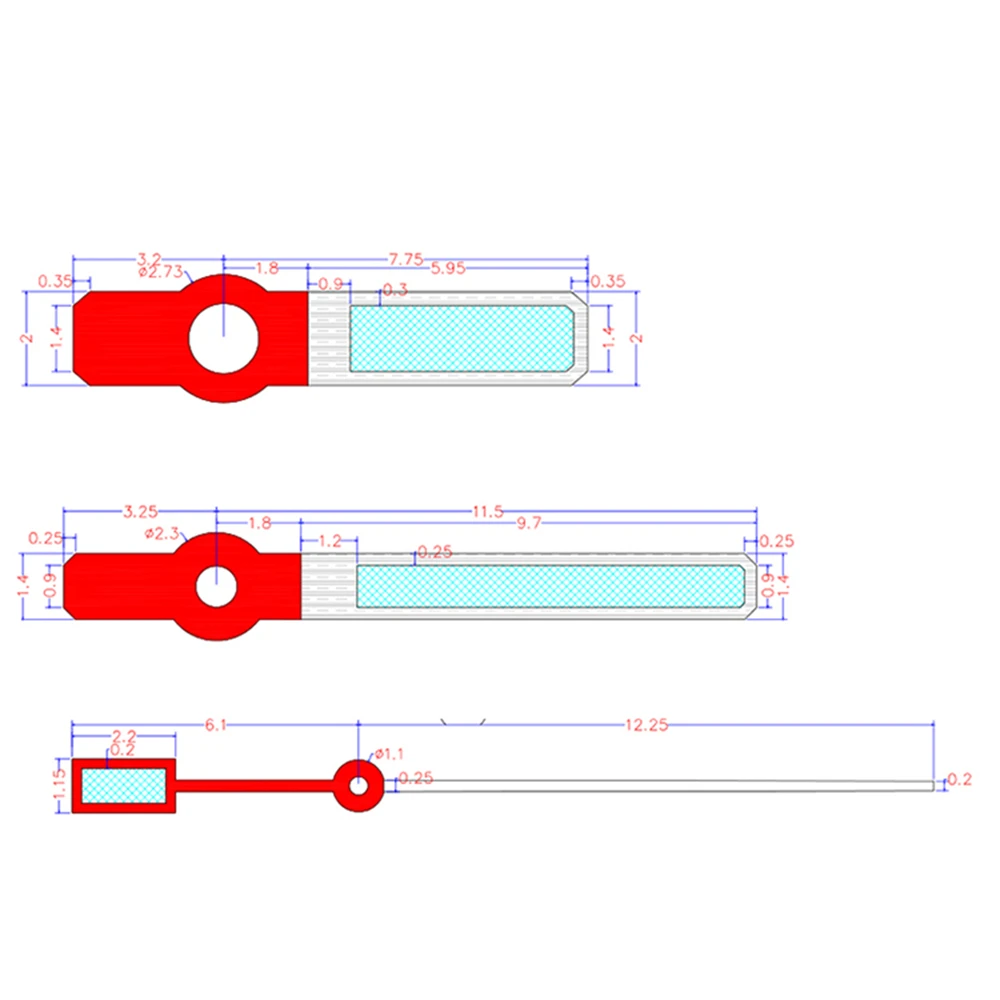 Strong Green Luminous Watch Hands for NH35 NH36 Movement Patchwork Color Red Second Hand Modified Watch Pointers
