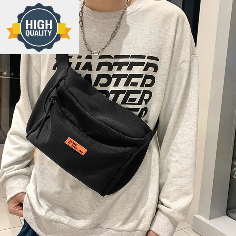 

Men Chest Casual Bag Large Capacity Multipurpose Shoulder Korean Style All-Match Messenger For Male