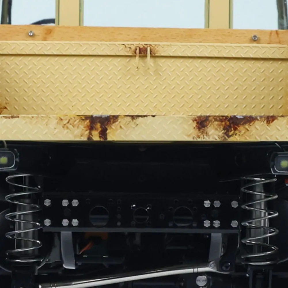 

4WD металлический радиоуправляемый внедорожник LESU 1/10 Rave-Um406 с дистанционным управлением, модель альпинистского грузовика, уличные игрушки THZH1527