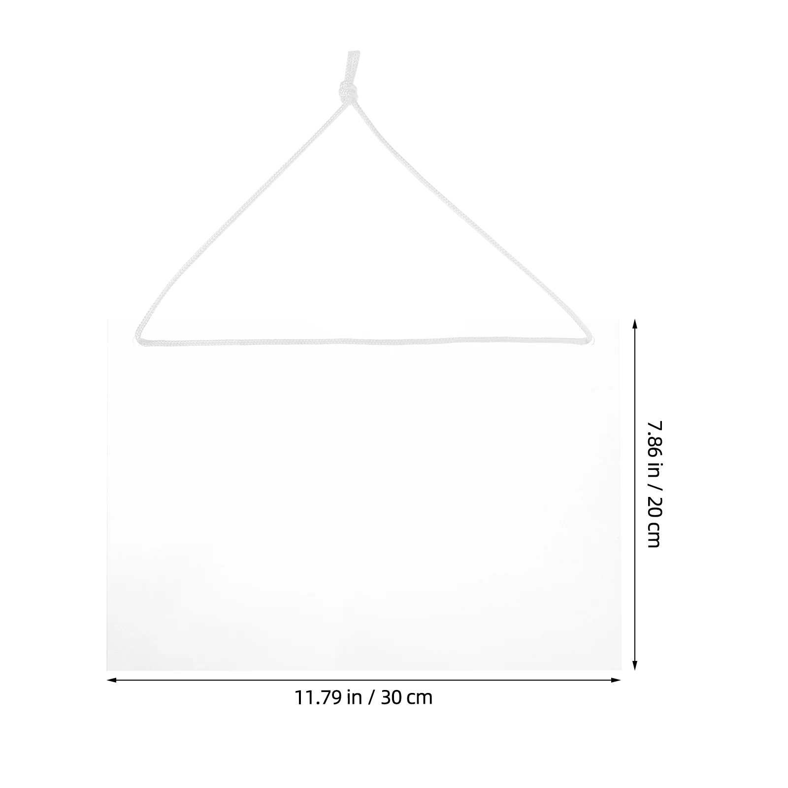 Klare, trocken abwischbare Tafel, Acryl-Schreibnotiz mit Umhängeband, weißes magnetisches hängendes Büro-Whiteboard