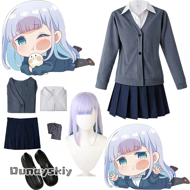 

Role-playing Anime Aharen-san Wa Hakarenai Reina Aharen Cosplay Costume Women High School JK Uniform Skirt Halloween Disguise