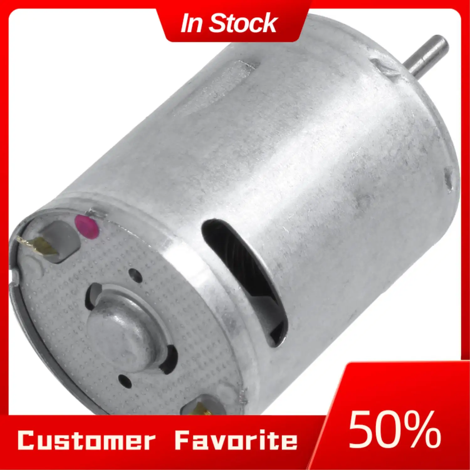AT03 Top 2 uds Motor CC: 1 Uds RK-370SD-3550 Motor de cepillo CC 6-18V 8500 RPM y 1 Uds Motor magnético de alta velocidad, DC 12V 21000RPM