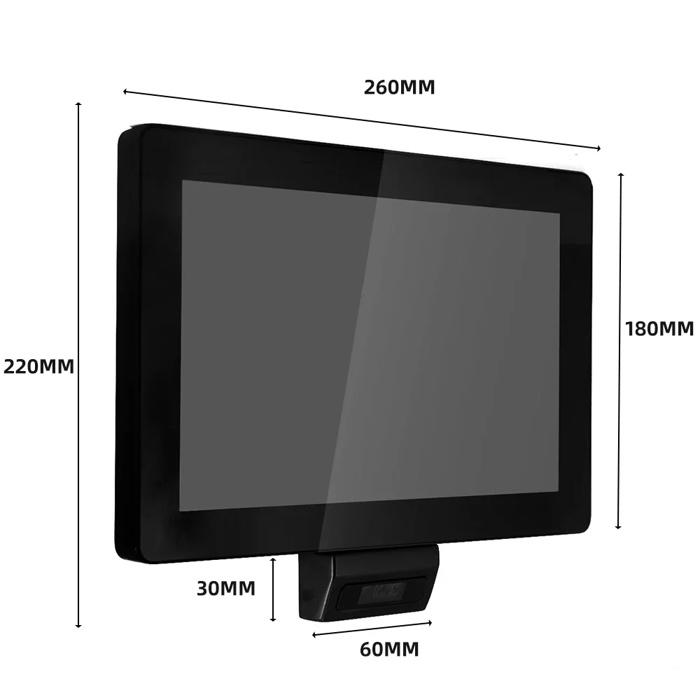 P1010 Terminale registratore di cassa con sistema POS touchscreen integrato da 10,1 pollici per vendite al dettaglio e di ristoranti in magazzino