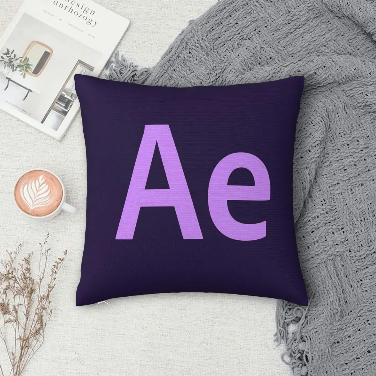 

After-effects Square Pillowcase Pillow Cover Polyester Cushion Zip Decorative Comfort Throw Pillow for Home Sofa