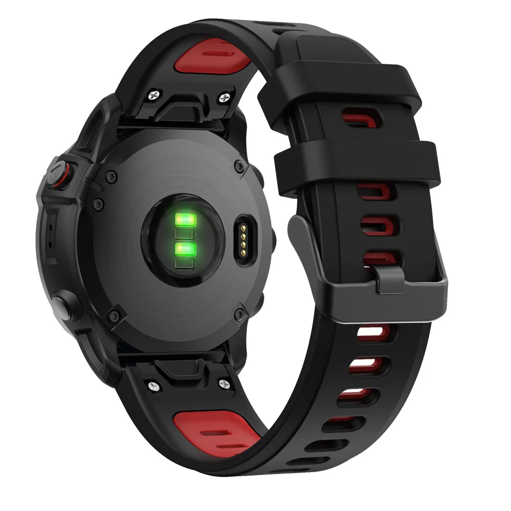 BEHUA 22mm 26mm Ersatzarmband für Garmin Fenix 6X 6X Pro 7X 8X Uhrenarmband mit Easy Fit Schnellverschluss Uhrenarmband Correa – Detail 17