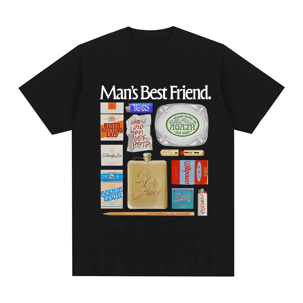 Man's Best FRIEND ObJect T-ShIrt T Shirt Summer Singer's Same StyleTee-shirt Korean Ropa Hombre Summer Cool Breathable Tops