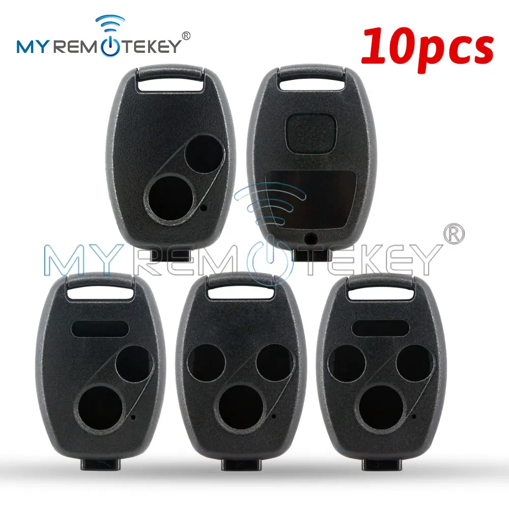 REMTEKEY 10pcs Car Key Shell Case 2/3 Button For HONDA CRV Accord Pilot Civic 2003 2007 2008 2009 2010 2011 2012 2013