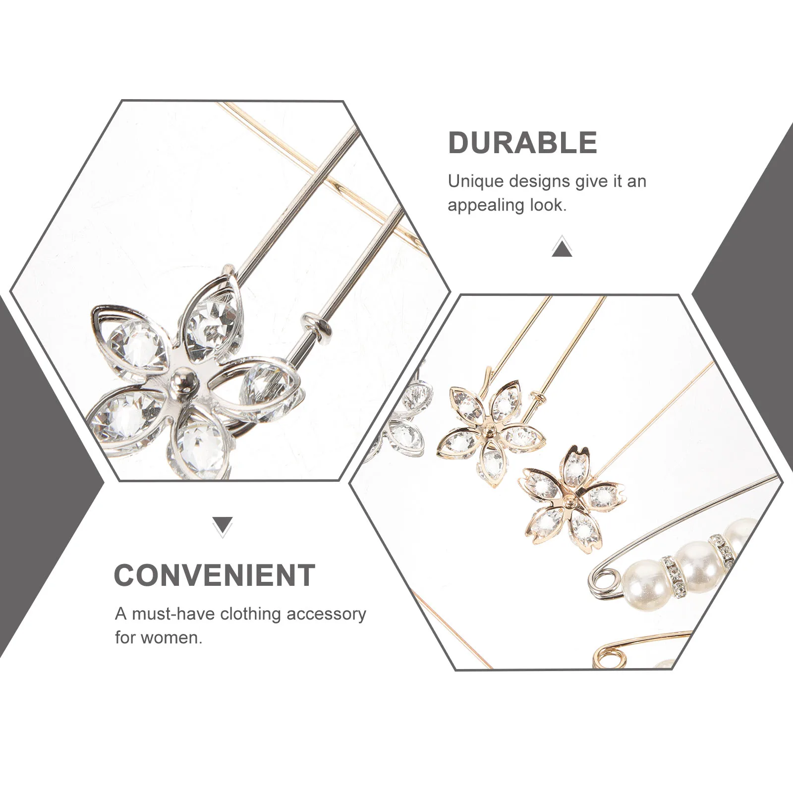 

12Pcs Anti-Show Brooch Pin Elegant Women for Dress Pants Skirt Waist Adjustment Shawl Sweater Scarf Decorative