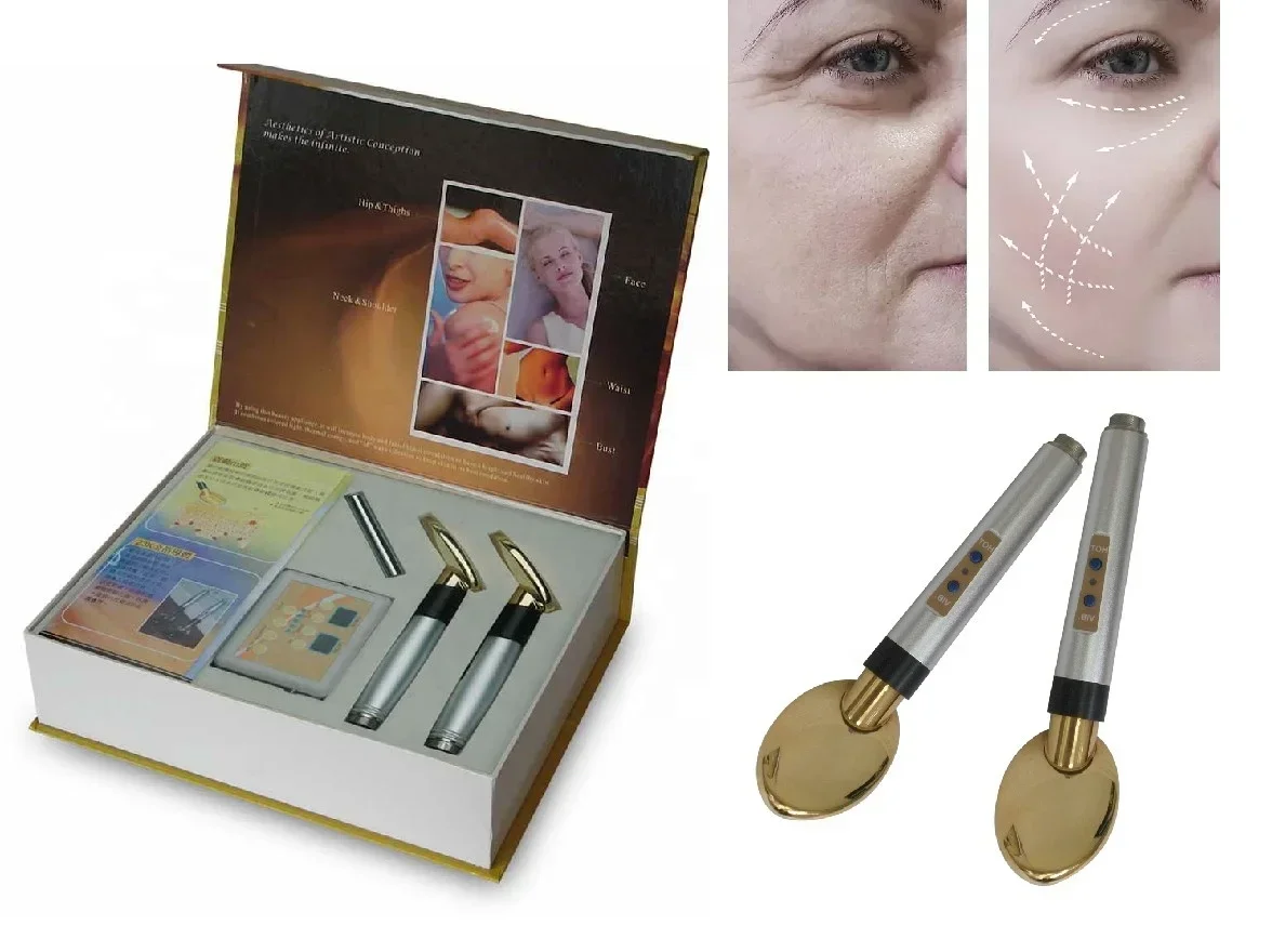 New bea Products 2023 Rechargeable Ems Red Light Therapy ski Care Tool Eye Massage Stick Facial Eye Massager Wand