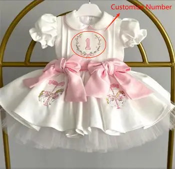 my little princess dresses Godderr Girls Flower Princess Dress for Kids Princess Dress Wedding Bridesmaid Pageant Party Formal Long Dress Big Little Princess Birthday Bowknot