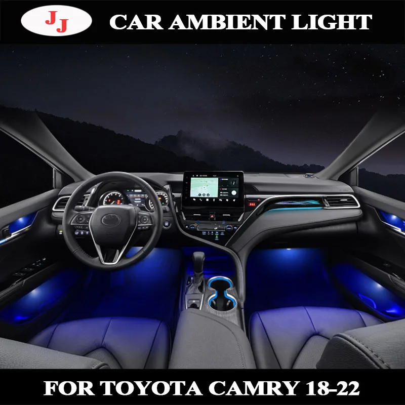 

Active led Ambient Light For Toyota Camry 2018-2022 app Control Water cup Footwell Symphony Ambient Light lift treble