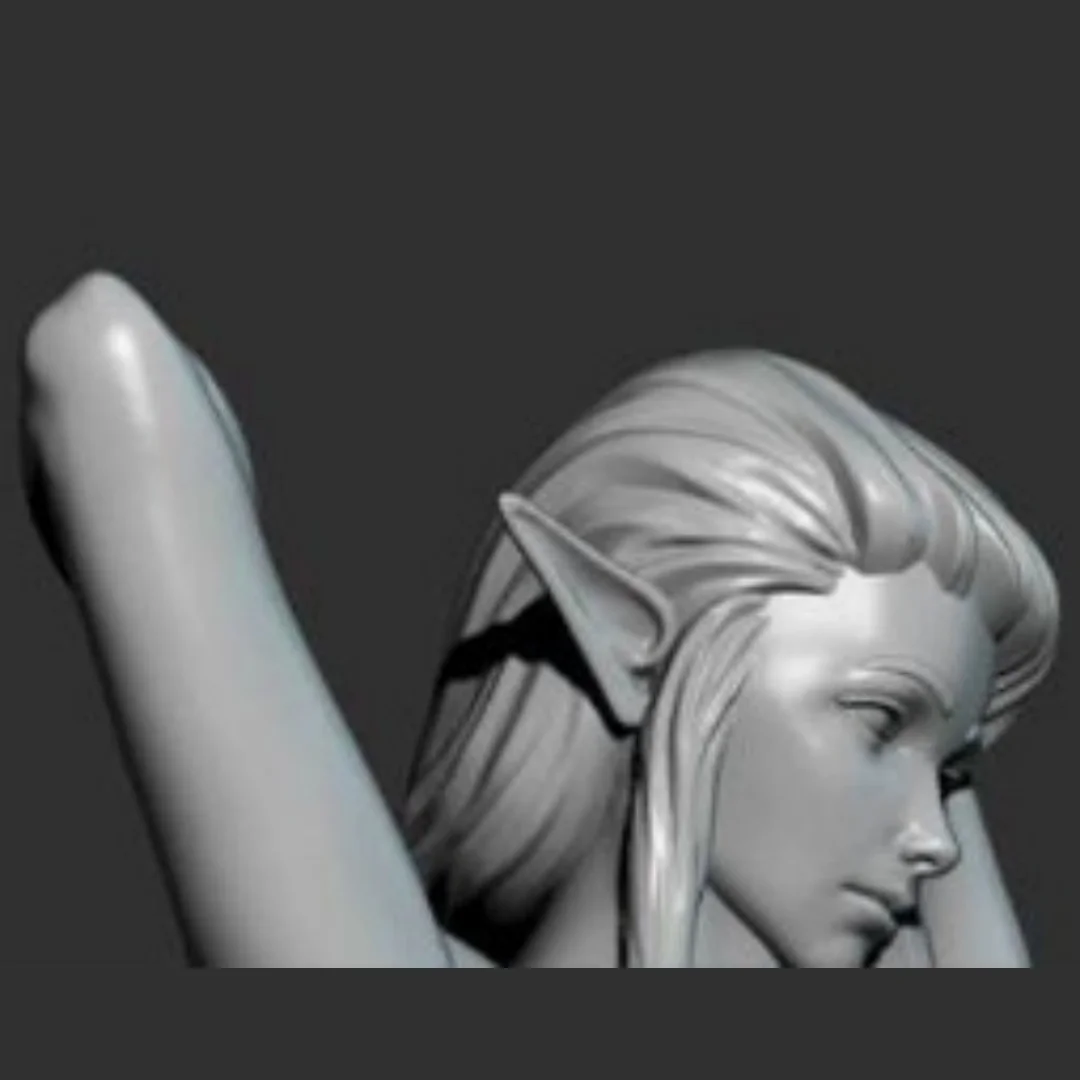 

1/24 Scale Resin Figure Model Kit Elegant Female Elf Nsfw Unassembled and Unpainted 3D printing DIY toy 261