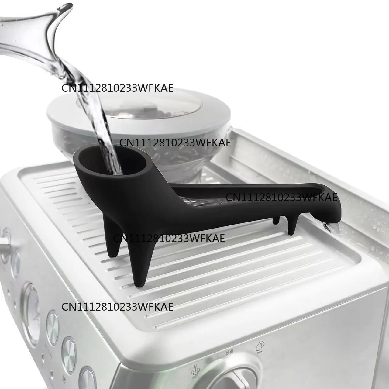 Coffee machine, water diversion device, household small semi-automatic toy machine, water auxiliary device, food grade silicone