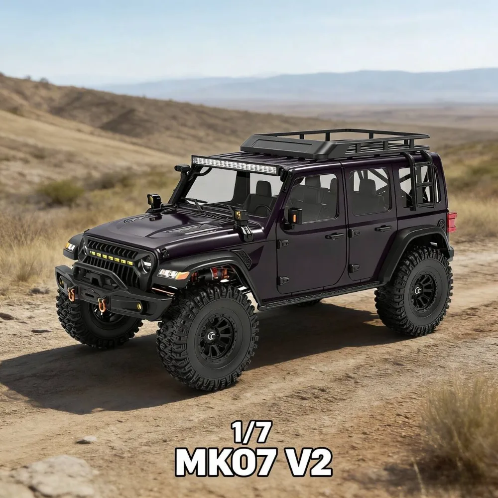 

RLAARLO Croboll MK07 V2 Brushless 1/7 RC Electric Remote Control Model Car Rock Crawler 4WD RTR Adult Children's Toys