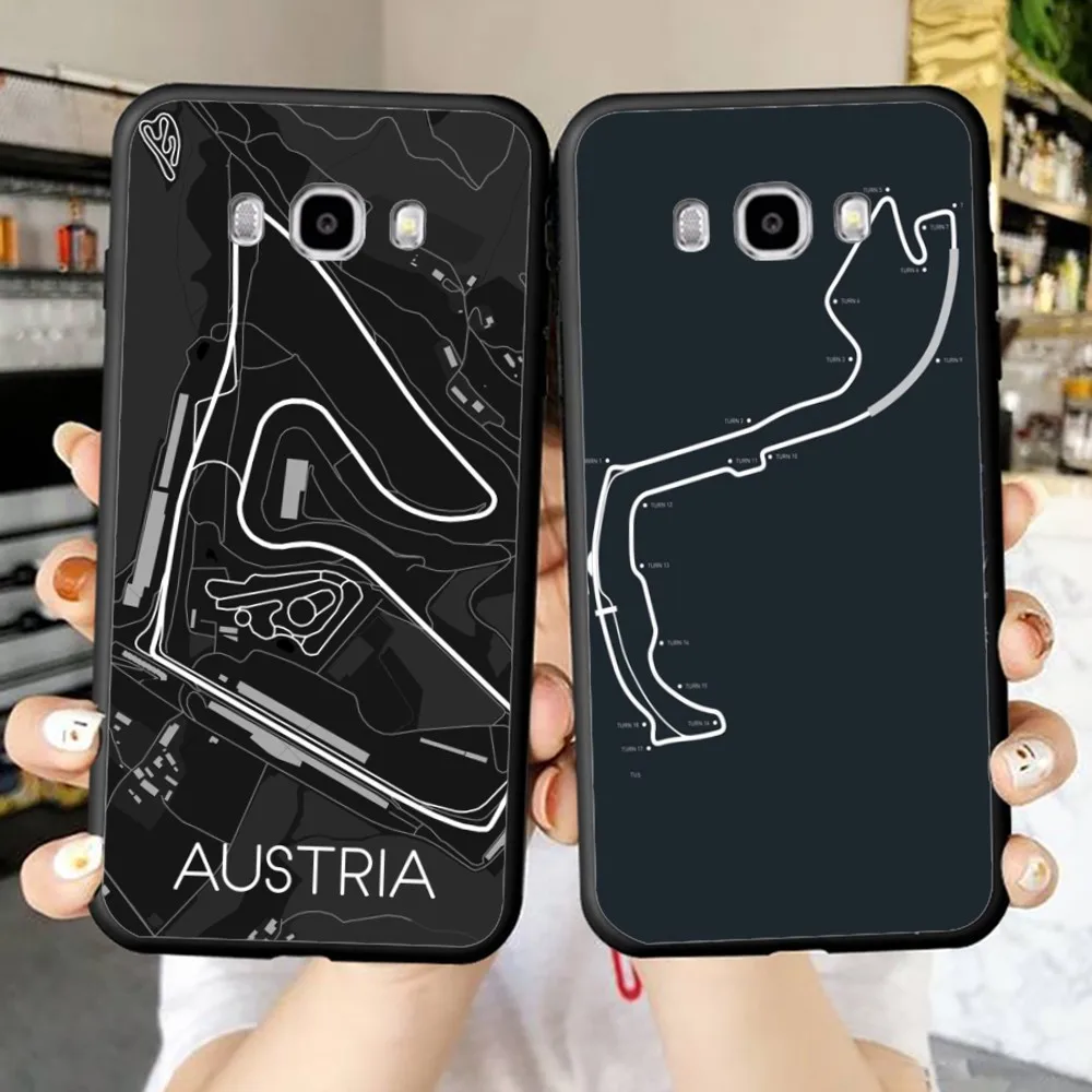 F1 Race Track Prints Phone Case For Samsung J 7 Plus 7core J7 Neo J6 Plus Prime J6 J4 Mobile Cover