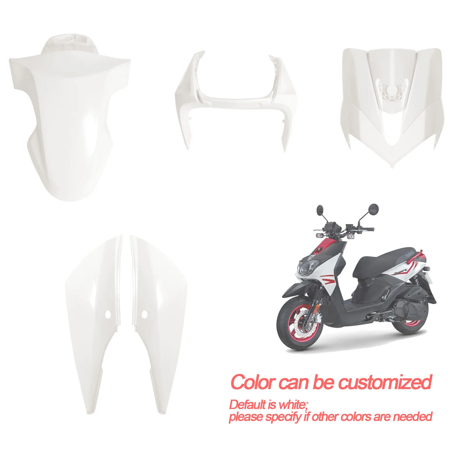 

Motorcycle Fairing Kit in ABS Material Compatible with Yamaha Zuma 2015-2021,Color can be customized