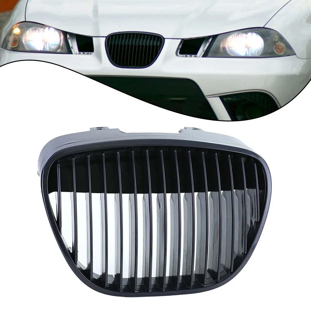 Front Grille Without Emblem Black Grille For Seat For Ibiza For Cordoba 6L 2002-2009 Direct Replacement Car Exterior Accessories