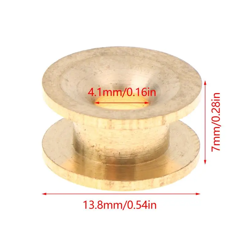 2Pcs Brass Trimmer Head Eyelet Garden Tool Part Strimmer Line Retainer Universal Smooth Feeding Long Lasting
