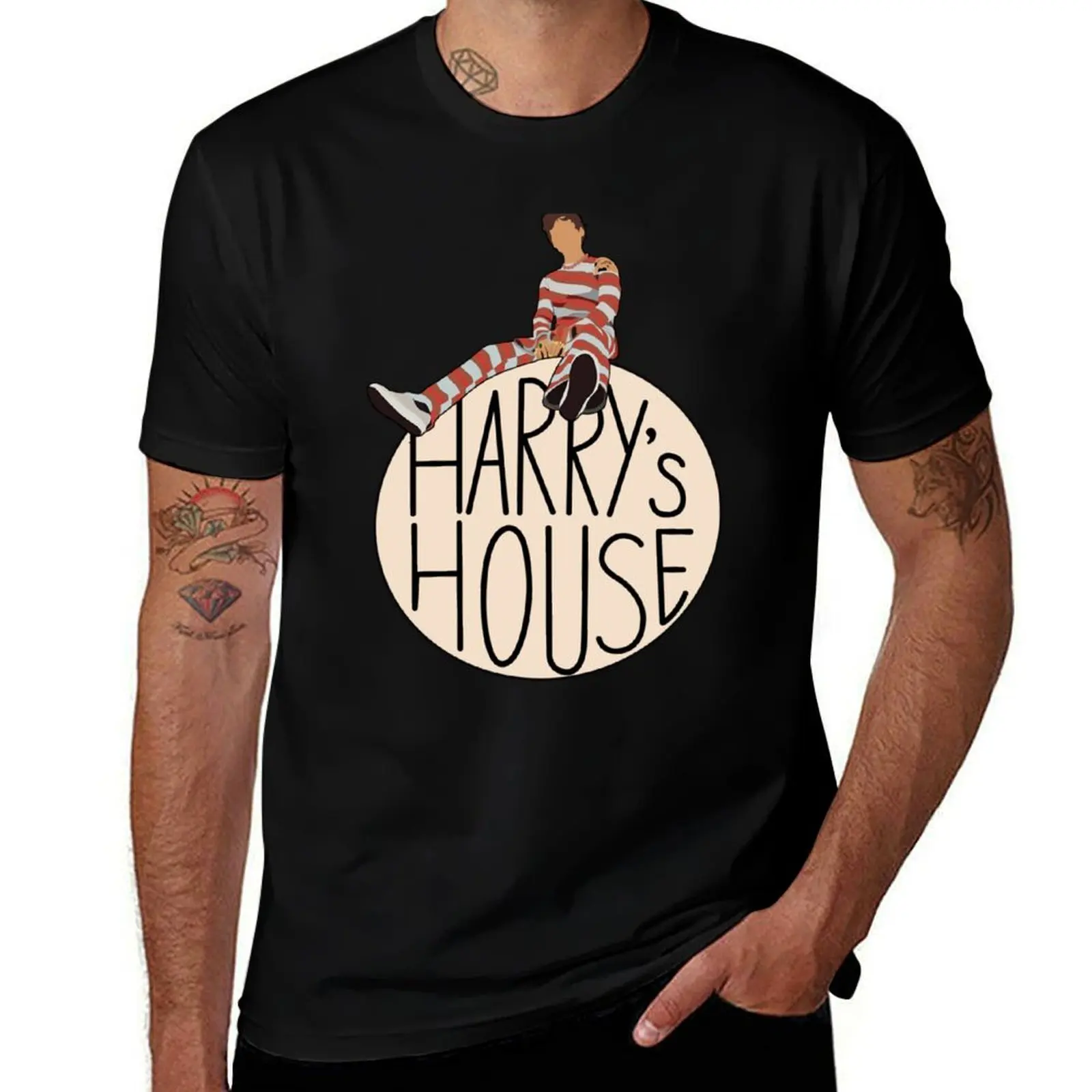 

House Retro T-Shirt man graphic t shirt black cotton t-shirt plain for man package t shirts for man pack cotton T-Shirt