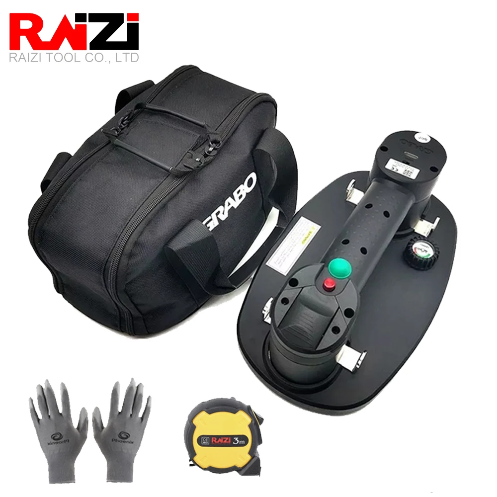 Raizi Gro Elétrica Ventosa a Vácuo Litro para Vidro de Granito Ferramenta de Levantamento Tile Grande Formato 170 kg Capacidade Nemo Grbao