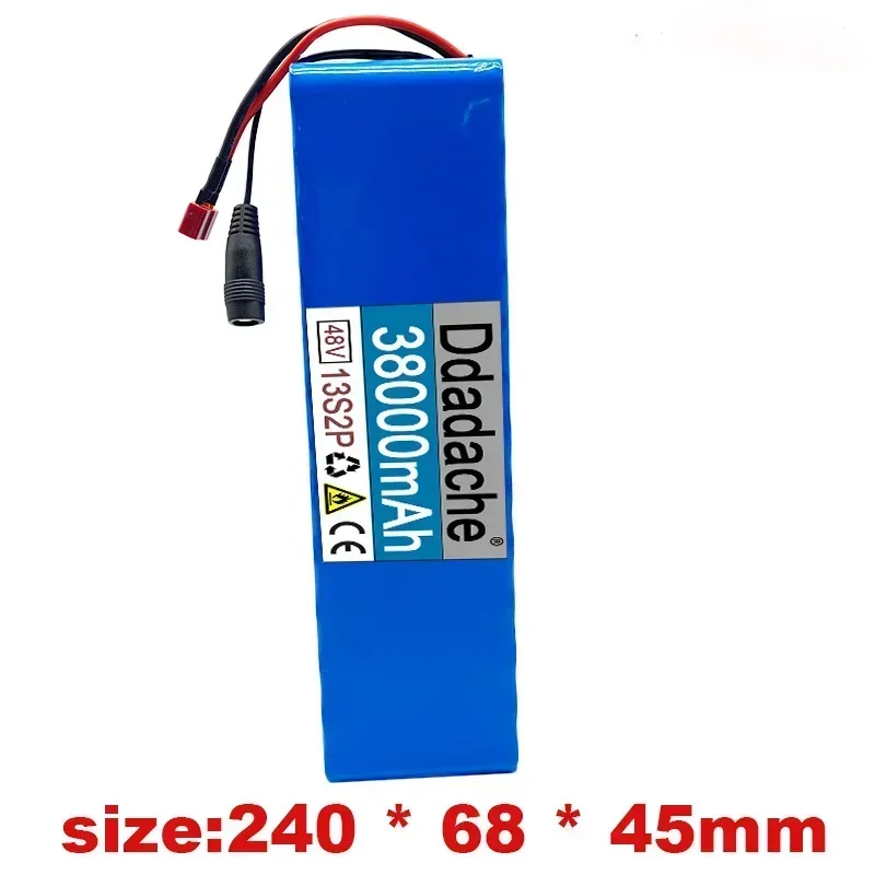 New Best-selling 48V38000mah 13s2p High-power 18650 Battery Pack Electric Vehicle Electric Motorcycle Battery 48V BMS Protection