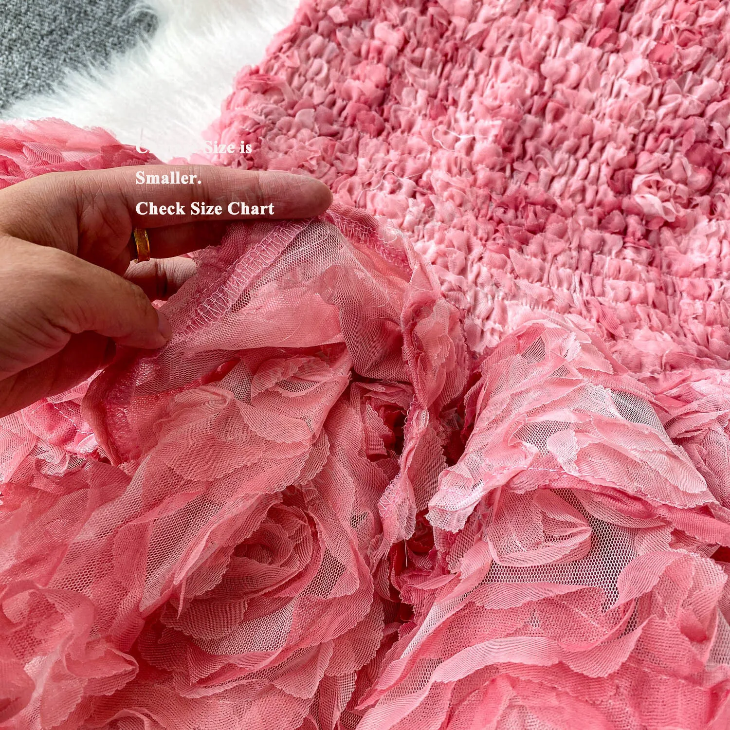 ฤดูร้อนTulleหรูหราชุดราตรีอย่างเป็นทางการผู้หญิงวันเกิดชุดเค้กสั้นสาวหวานเจ้าหญิง 3Dดอกไม้พรหมมินิVestido