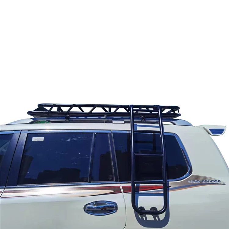 4x4 universal car roof basket / luggage rack     with ladder for fj150 fj200 patrol