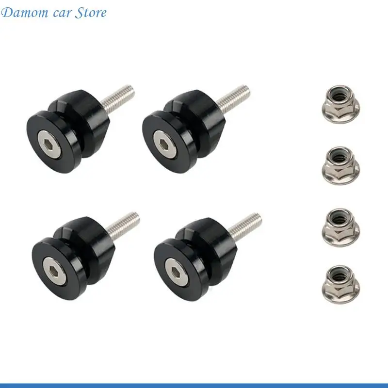 

A2UC 4pcs Motorbike Trunk Quick Detach Base Plate Aluminum Alloy Designs Fast Install