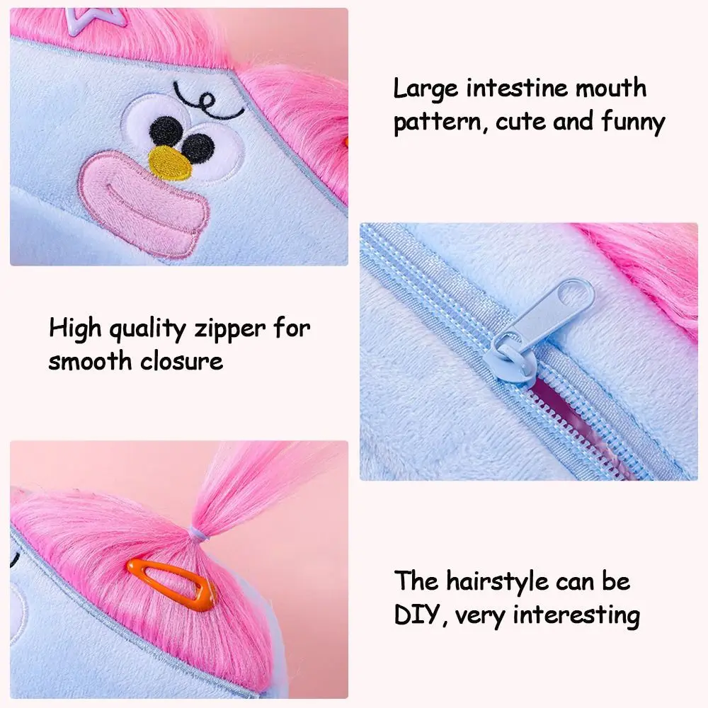 New Cute Cartoon Pen Bag Large Capacity Stationery Organizer Pencil Case Portable School Office Supplies Pencil Box