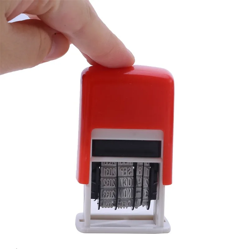 Mini Self-Inking Stamps Creative DIY Handle Account Date Stamps Stamping Mud Set For Scrapbooking Office Supplies Emboss